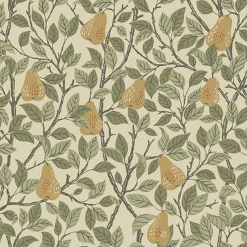Pirum Yellow Pear Wallpaper, Swatch
