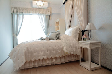 Example of a trendy bedroom design in Fukuoka