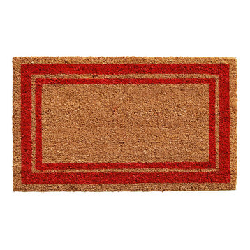 Red Border Doormat 18"x30"