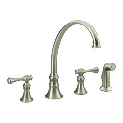 Revival 2-Handle Standard Kitchen Faucet in Vibrant Brushed Nickel - Kitchen Faucets