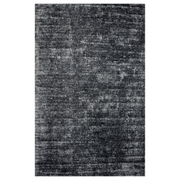 Hand Woven Polyester Louise Oriental Area Rug, Gray, Color, 5x7