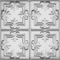 1202DD Tin Ceiling Tile DETAILED FLEUR-DE-LIS - Ceiling Tile
