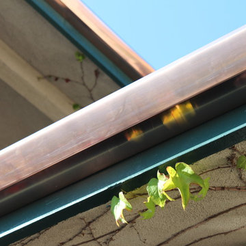 Copper Angle Faced Gutter in Redondo Beach