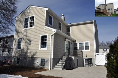 Inspiration for a timeless exterior home remodel in New York