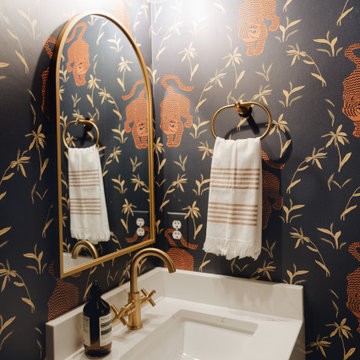 Tiger Goddess Powder Room Reno