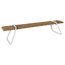 Clipboard Bench, White, Cumaru Wood, Garden Furniture