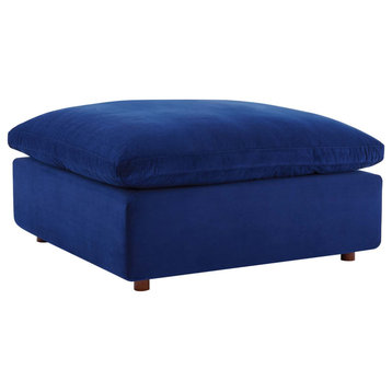 Commix Ottoman: Cozy & Stylish Addition to Modern Home | Stain-Resistant Velvet