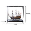 Table Top Display Case Handcrafted Wooden Display Case for Model Ships