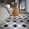 8"x8" Massa Handmade Cement Tile, Gray/White/Black, Set of 12