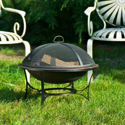 30" Medium Fire Pit with Spark Screen by Good Directions - Fire Pits