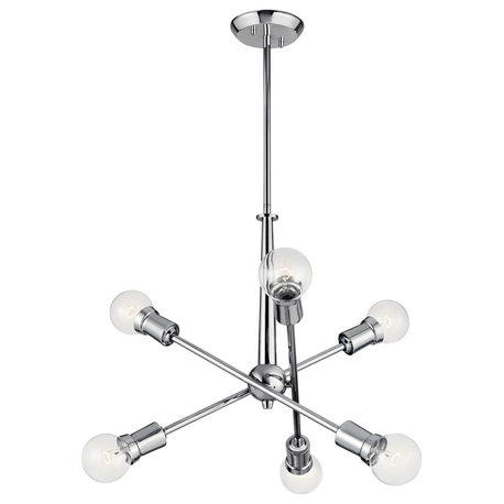 Kichler Armstrong 6 Light Chandelier in Chrome