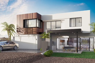 Design ideas for a modern exterior in Perth.