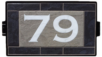 Light Pizarra House Number Sign