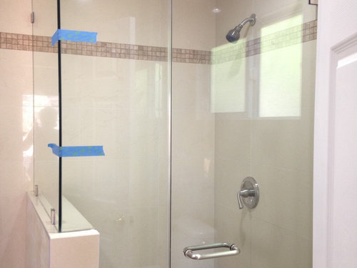 Frameless Shower Door With Towel Bar Pull Combo Glass Shower Doors Frameless Glass Shower Doors Frameless Shower Doors