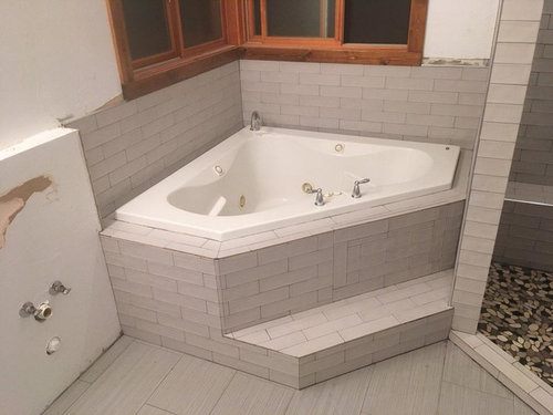 Rough Finishes On Bathroom Tile Job