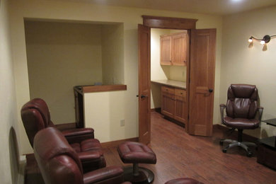 Inspiration for a timeless basement remodel in Other