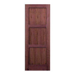 LUTON - 80&rdquo; WALNUT 3-PANEL SHAKER INTERIOR DOOR 1-3/8&rdquo; - Interior Doors