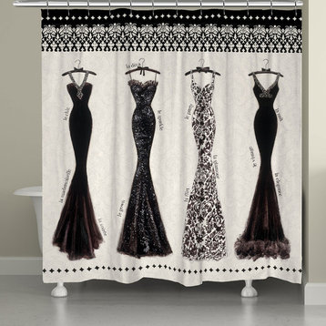Couture Noir Shower Curtain