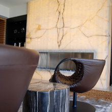 Living room fireplace