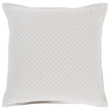 Hamden by Surya Poly Fill Pillow, Sea Foam, 18' x 18'