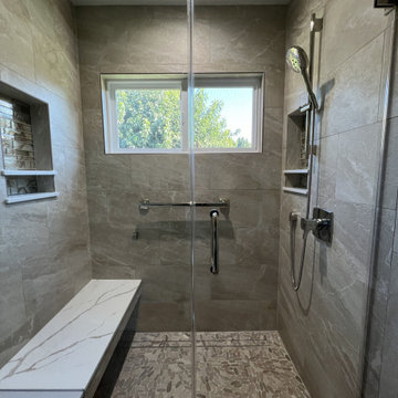 Danville Guest Bathroom with Beatiful Lighting