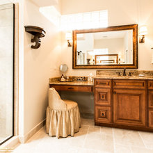 Master bath vanity