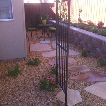 Private garden from Lawn Reduction
