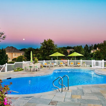 Barrington, IL Freeform Swimming Pool and Spa