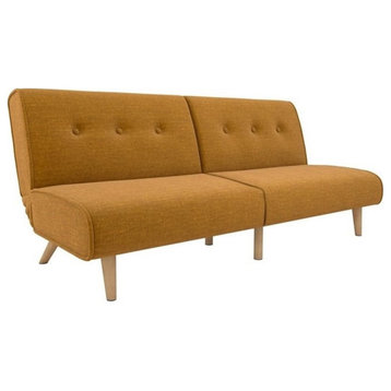 Pemberly Row Modern / Contemporary Sleeper Sofa in Mustard Finish