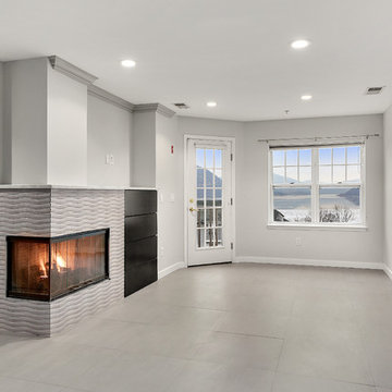 Interior fireplace redesign