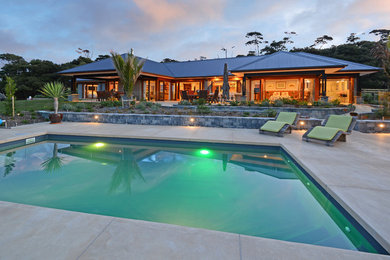 Photo of a country pool in Auckland.