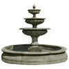 Estate Longvue Outdoor Water Fountain, Nero Nuovo