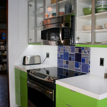 Mid-Century Kitchen & Living Space