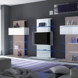 Modern TV Stand and Tower Primo by LC Mobili, Italy - Starting at $549.00 - Entertainment Centers And Tv Stands