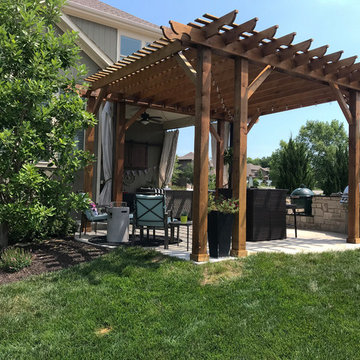Kansas Pergola, Grilling Station, and Patio