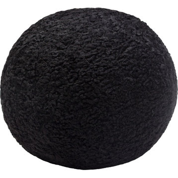 Round Accent Pillows (Set of 2) - Black