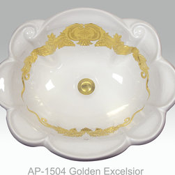 Hand Painted Drop-in Sinks by Atlantis - Bathroom Sinks