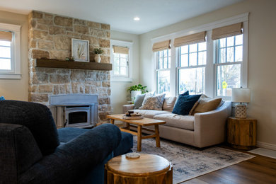 Inspiration for a living room remodel in Boise