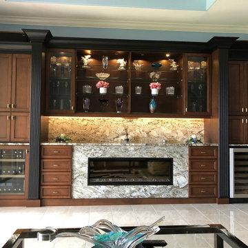 Grandezza - Customer wall unit with fireplace