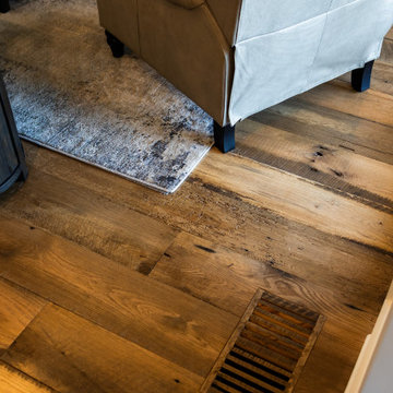Original Face Skip Planed Reclaimed Oak Solid Plank Flooring