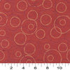 Burnt Orange Burgundy and Gold Circles Durable Upholstery Fabric By The Yard