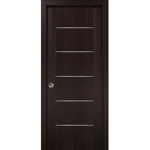 Sliding Closet Pocket Door Wenge & Frames Pulls - Modern ...
