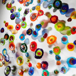 FLOATING COLOR SPLASHES - Wall Sculptures