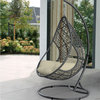 Bravo Outdoor Egg Chair Gray, White