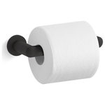 Kohler - Kohler Kumin Toilet Tissue Holder, Matte Black - The Kumin collection brings eye-catching contemporary style to the bathroom with its blend of spare, clean lines and subtly angled surfaces.