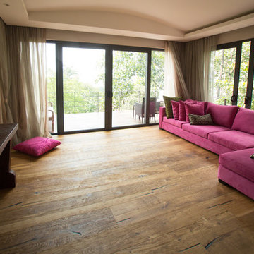 Meditation Living Room Yoga Hardwood Flooring