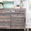 Kosas Norman Reclaimed Pine 9 Drawer Dresser Distressed Charcoal