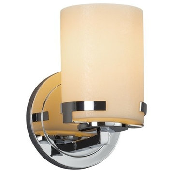 Justice Designs CandleAria Atlas 1-LT Wall Sconce - Polished Chrome