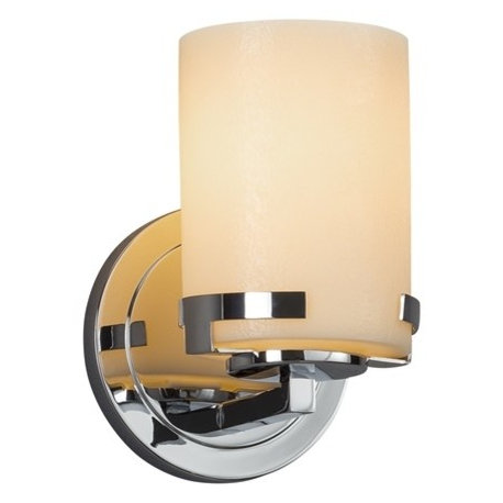 Justice Designs CandleAria Atlas 1-LT Wall Sconce - Polished Chrome