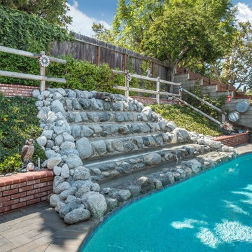 Laguna Hills Pool with Water Fall